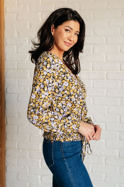 Honey Honey Floral Smocked Blouse